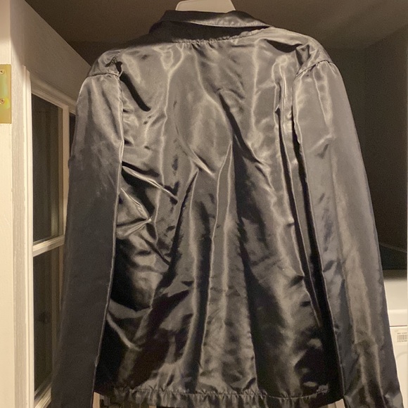 Gap Women’s Black Leather Jacket Size Medium - Picture 3 of 3